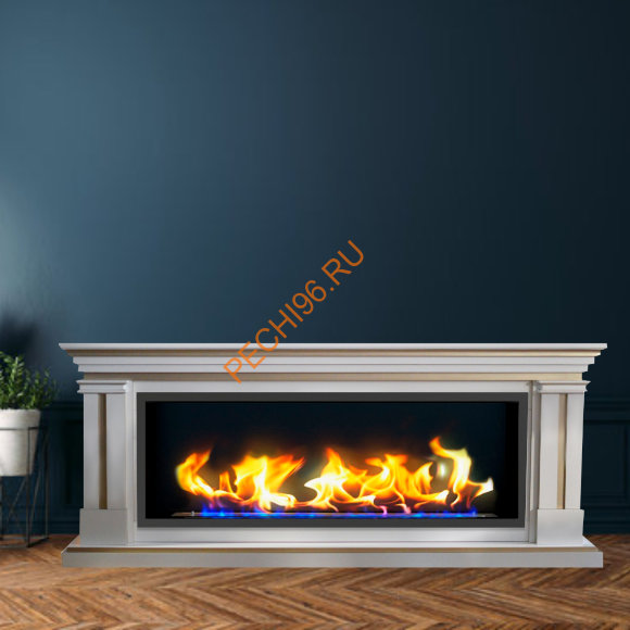 Биокамин линейный в портале Русский огонь Вермонт