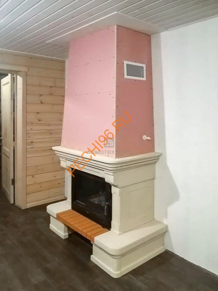 Облицовка для камина CHARLESTON SR с каменной балкой, пристенная Облицовка для камина CHARLESTON SR с каменной балкой, пристенная