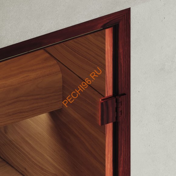 Дверь стеклянная DoorWood Хамам АРТ Wood 52 прозрачная