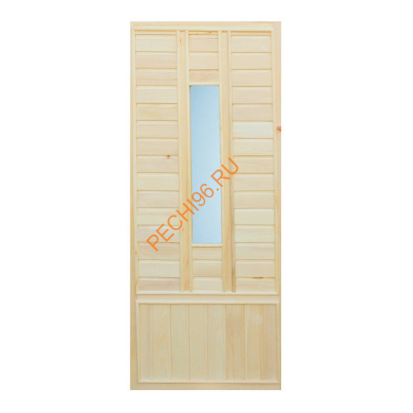 Дверь деревянная со стеклом УМК «Стекло прямоугольник» осина Дверь деревянная со стеклом УМК «Стекло прямоугольник» осина