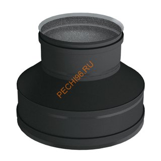 Переходник конус ВУЛКАН VBR термо-моно D120/220 мм, нерж 0.5, черный Переходник конус ВУЛКАН VBR термо-моно D120/220 мм, нерж 0.5, черный