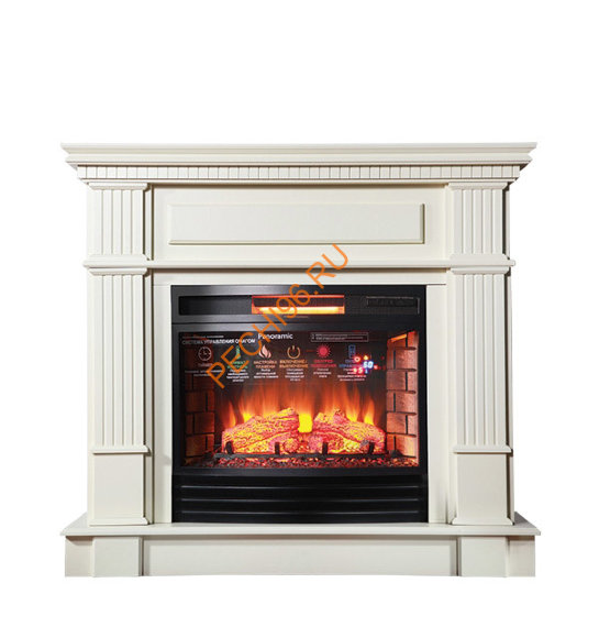 Электрокамин InterFlame Рим с очагом Panoramic 25 LED FX QZ