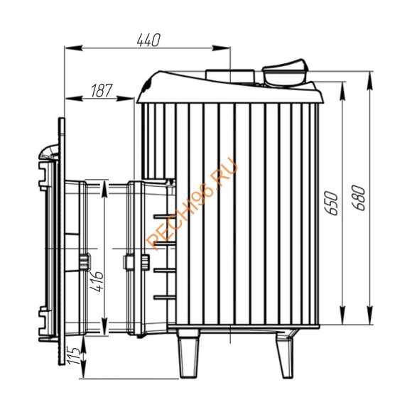 Печь банная Атмосфера L ламели Змеевик наборный Печь банная Атмосфера L ламели Змеевик наборный