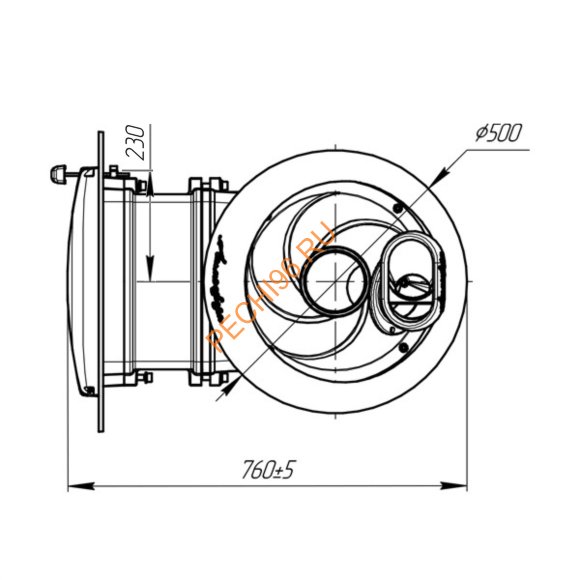 Печь банная Атмосфера L ламели Змеевик наборный Печь банная Атмосфера L ламели Змеевик наборный