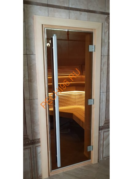 Дверь стеклянная DoorWood «Престиж», 700х1900мм, бронза