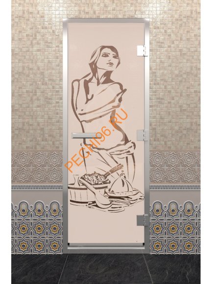 Дверь стеклянная DoorWood Хамам «Искушение» бронза матовая, 1900х700 мм Дверь стеклянная DoorWood Хамам «Искушение» бронза матовая, 1900х700 мм