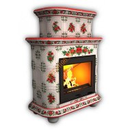 Печь-камин КимрПечь Прованс угловой двухъярусный Маки Печь-камин КимрПечь Прованс угловой двухъярусный Маки