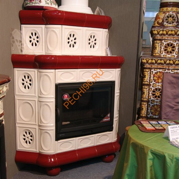 Печь-камин КимрПечь Медальон угловой двухъярусный Вишня Печь-камин КимрПечь Медальон угловой двухъярусный Вишня