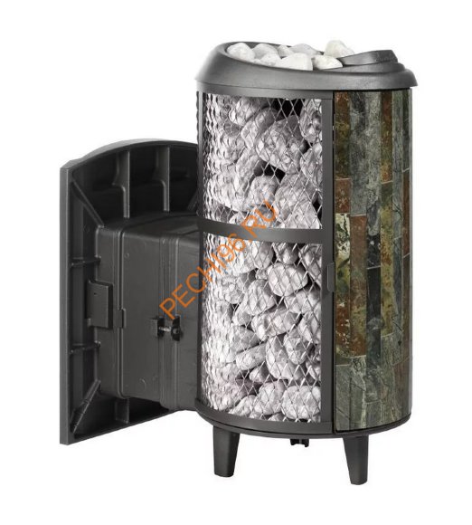 Печь банная Атмосфера L комбинированная сетка-ламель жадеит