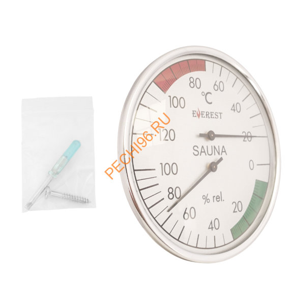 Термогигрометр EVEREST круглый, D100 мм (TG-33)