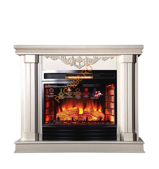 Электрокамин InterFlame Джениус с очагом Panoramic 25 LED FX QZ