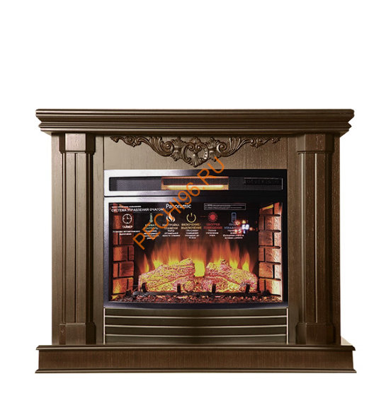 Электрокамин InterFlame Джениус с очагом Panoramic 25 LED FX QZ