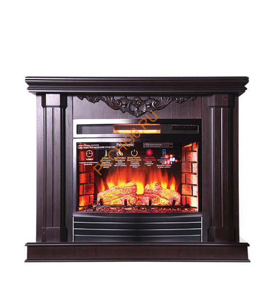 Электрокамин InterFlame Джениус с очагом Panoramic 25 LED FX QZ