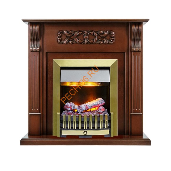 Электрокамин Dimplex Venice с очагом Danville Antique Brass FB2 махагон