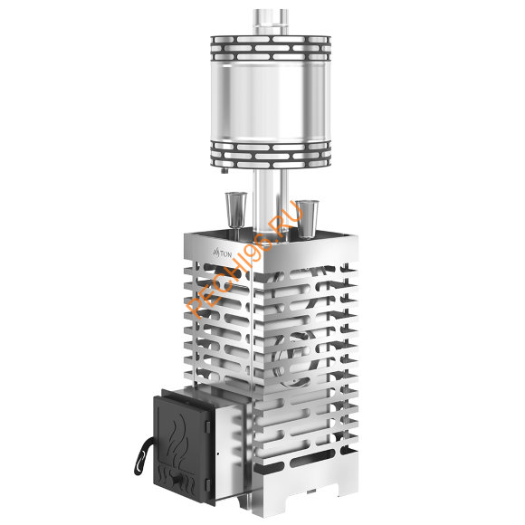 Печь банная ASTON 20 INOX с баком на трубе 50л, D115 (AISI 439) круглый в Нижнем Новгороде Печь банная ASTON 20 INOX с баком на трубе 50л, D115 (AISI 439) круглый в Нижнем Новгороде