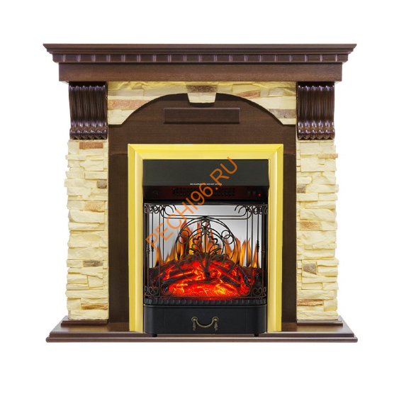 Электрокамин Royal Flame Dublin угловой Темный дуб/сланец с очагом Majestic FX M