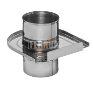 Шибер-задвижка Феррум, нержавейка AISI 430-0,8мм , d 115 мм