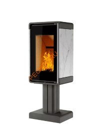 Печь-камин АСТОВ КУБ ПК 4581, камень, нога Печь-камин АСТОВ КУБ ПК 4581, камень, нога