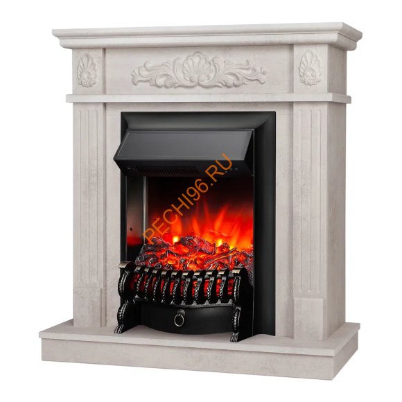 Электрокамин RealFlame Adelaida WT с очагом Fobos Lux BL RC