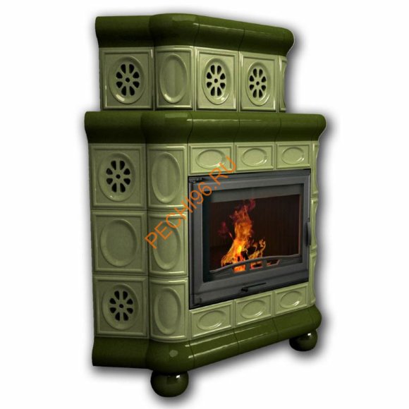 Печь-камин КимрПечь Медальон угловой двухъярусный Олива Печь-камин КимрПечь Медальон угловой двухъярусный Олива