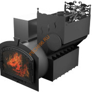 Печь банная Термосфера Горыныч 3 с конвекцией, большая дверь со стеклом