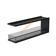 Торцевой биокамин 1300х500х300 мм, стекло тонированное Торцевой биокамин 1300х500х300 мм, стекло тонированное