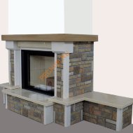Дровяной камин EdilKamin GIADA PX с топкой CRISTAL 90 N