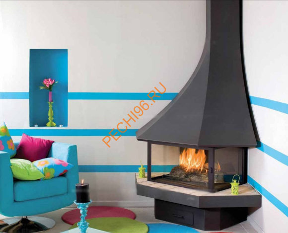 Камин Bordelet JULIETTA 985, угловой со стеклом Камин Bordelet JULIETTA 985, угловой со стеклом