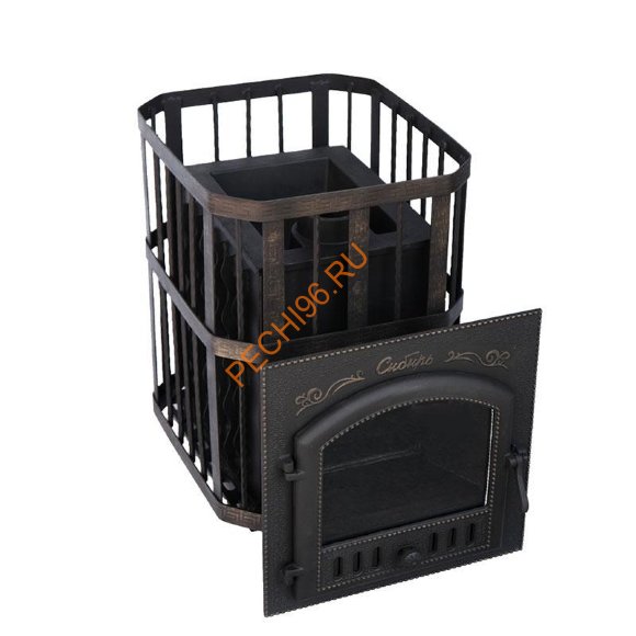 Печь банная Сибирь-премиум 25 (700х700), ТК 300 мм, сетка Печь банная Сибирь-премиум 25 (700х700), ТК 300 мм, сетка