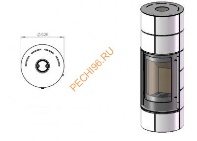Печь-Камин EMBER Оля 1G