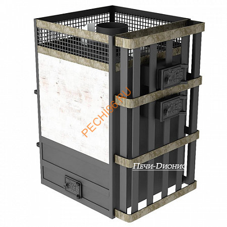 Печь банная Теплосталь Хоттабыч v3 Сeramic дверца чугун Печь банная Теплосталь Хоттабыч v3 Сeramic дверца чугун