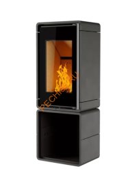 Печь-камин АСТОВ КУБ ПК 4581, дровник Печь-камин АСТОВ КУБ ПК 4581, дровник