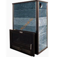 Печь банная KLOVER RT-100RV Серпентинит