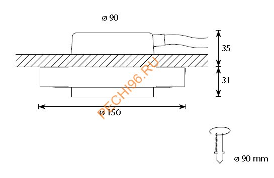 Потолочный светильник Cariitti SCA