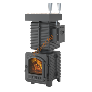 Печь банная Эверест Легкий пар Профи Чугун, под обкладку, ЧЗК, б/в