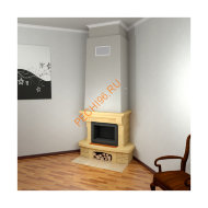 Облицовка для камина TALENCE SR с каменной балкой, угловая