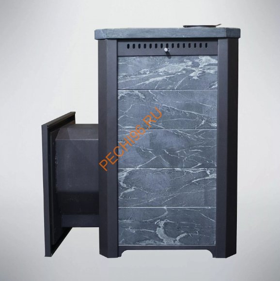 Печь банная Варвара Сказка, талькохлорит, сталь 6 мм