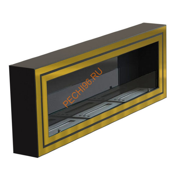 Биокамин WF250 III стемалит Арома, стекло тонированное, двойная рамка латунь Биокамин WF250 III стемалит Арома, стекло тонированное, двойная рамка латунь