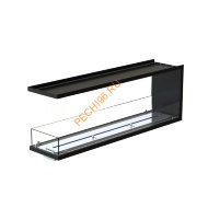 Торцевой биокамин 1400х500х300 мм, стекло Торцевой биокамин 1400х500х300 мм, стекло