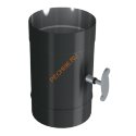 Труба ВУЛКАН VBR 1 м, D130 мм, нерж 0.8, черная