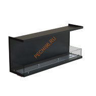 Биокамин фронтальный 1400х500х300 мм, стекло тонированное Биокамин фронтальный 1400х500х300 мм, стекло тонированное