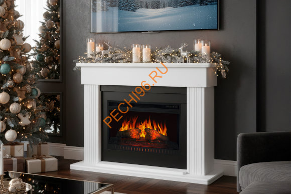 Электрокамин Royal Flame Mozart SFT Белый с очагом Vision 26 EF LED FX