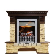 Электрокамин Dimplex Pierre Luxe угловой с очагом Danville Chrome FB2 темный дуб/ сланец