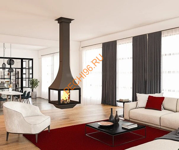 Камин Bordelet JULIETTA 985 Black Line, центральный подвесной Камин Bordelet JULIETTA 985 Black Line, центральный подвесной