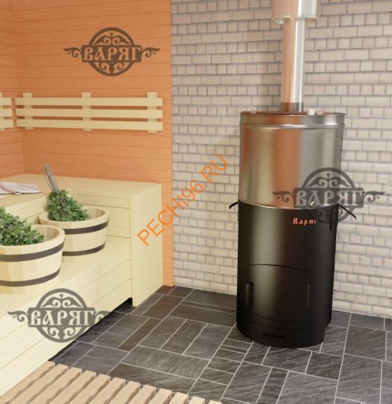 Печь банная Варяг Бук 24 КТК нержавеющий бак