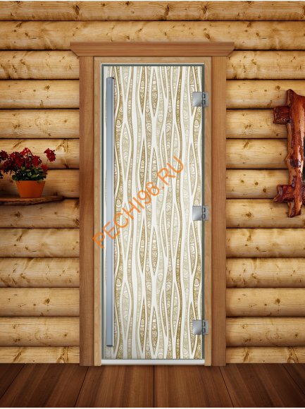 Дверь стеклянная DoorWood «Престиж», 800х2000мм, с фотопечатью «Модерн»
