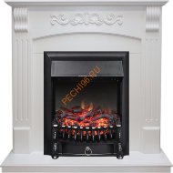 Электрокамин Royal Flame Sorrento угловой белый дуб с очагом Fobos FX