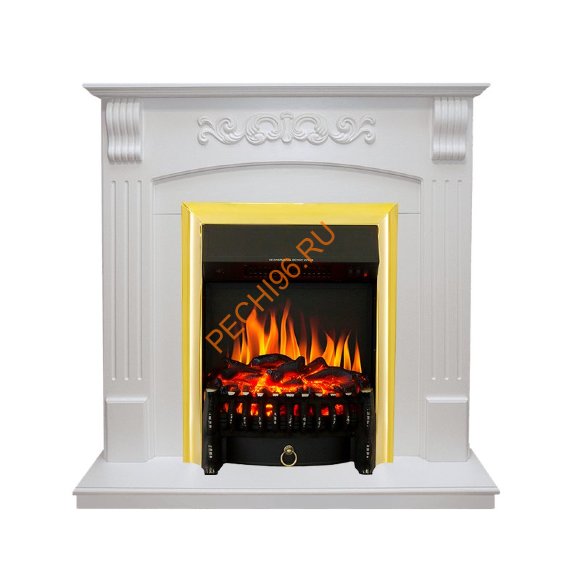Электрокамин Royal Flame Sorrento угловой белый дуб с очагом Fobos FX
