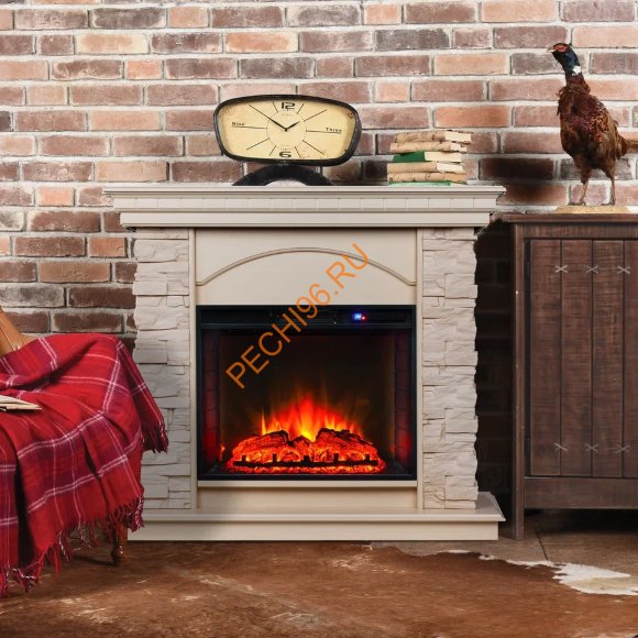 Электрокамин RealFlame Elford WT с очагом Sparta 25,5 LED
