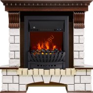 Электрокамин Royal Flame Pierre Luxe темный дуб с очагом Aspen Электрокамин Royal Flame Pierre Luxe темный дуб с очагом Aspen